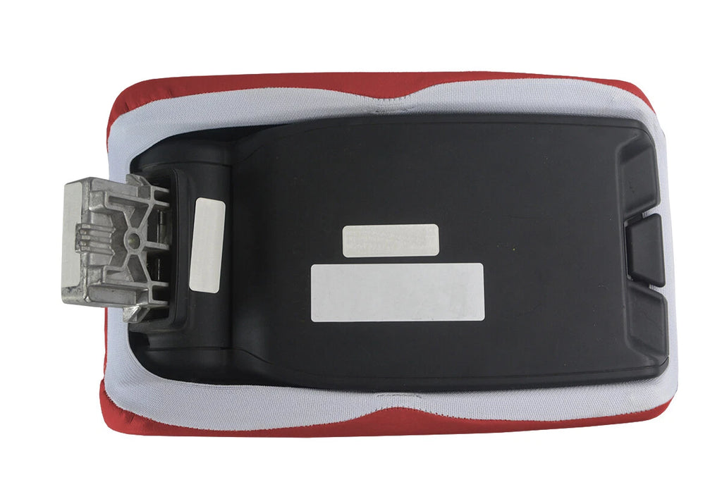 Armrest Cover for Audi A6 (2012–2018) Leather Red Black Stitch