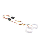 2X White Amber Switchback LED Angel Eyes Halo Rings for Car Headlight Retrofit (60MM)