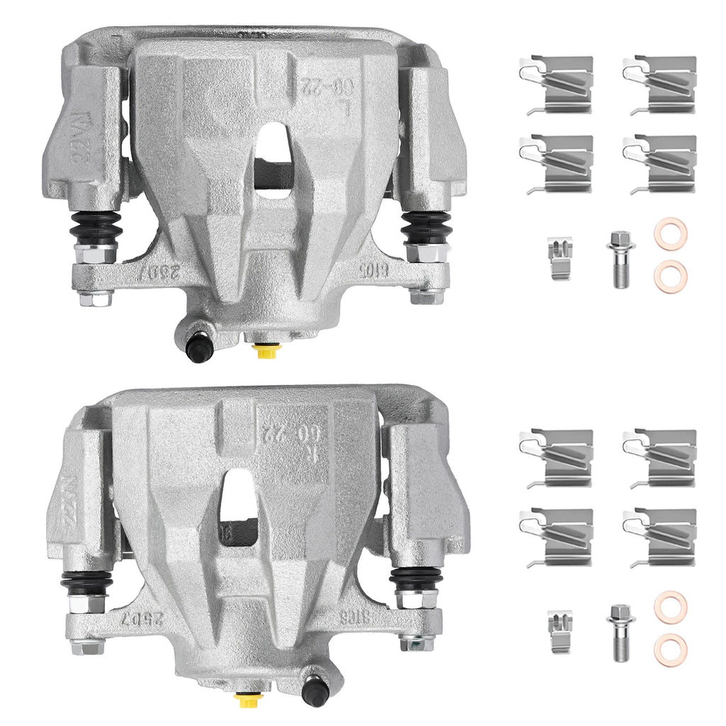 Front Disc Brake Caliper Set for Toyota Corolla (2009–2013) & Pontiac Vibe