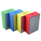 4pc Diamond Polishing Hand Pad Block for Granite Marble Glass (95x60mm)