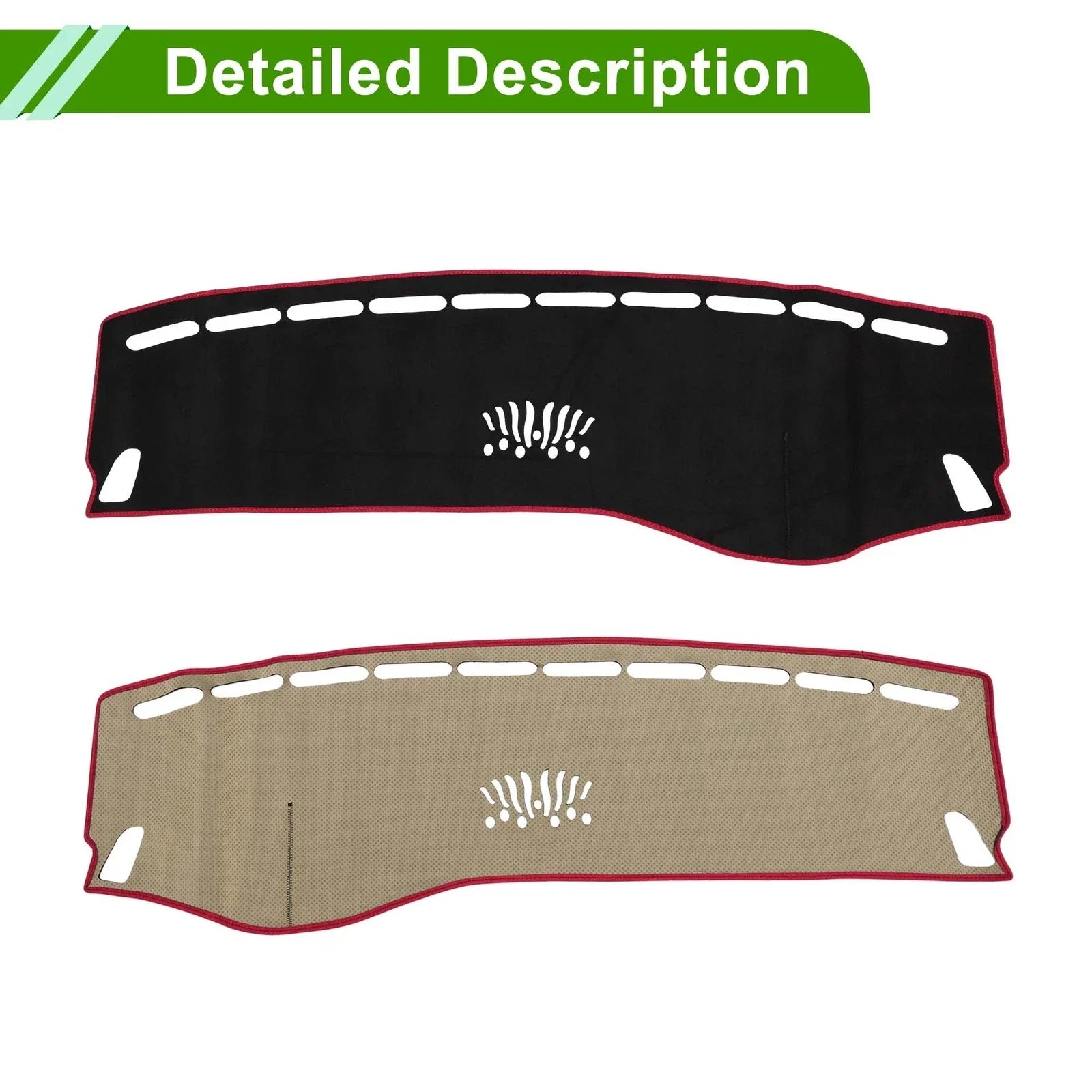 Dashboard Cover Mat for Mercedes Benz GLC 2016-2022 Black Red