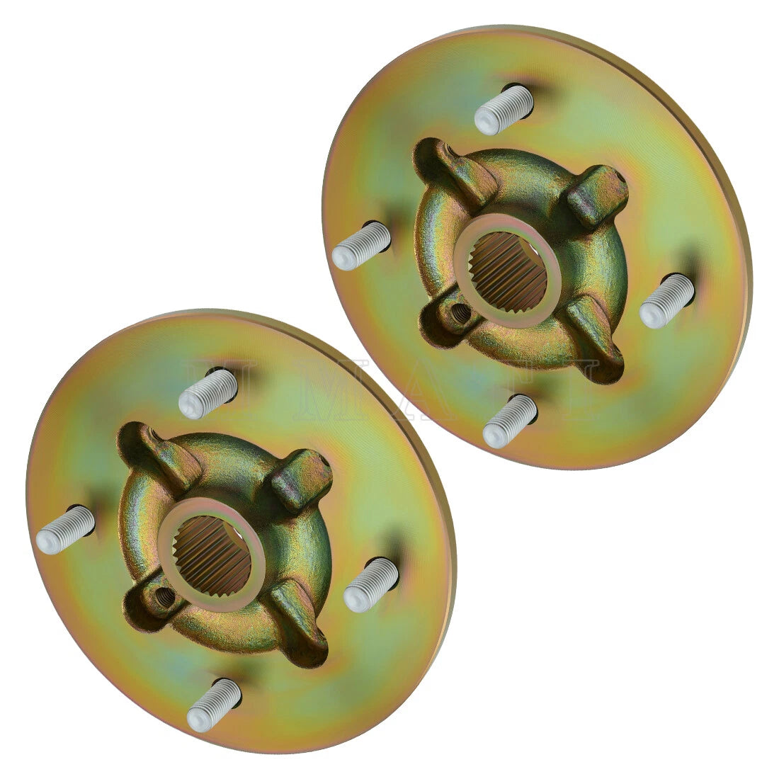 Set of 2 Front Wheel Hubs with Bolts for Yamaha Rhino 700 FI (2008–2013)