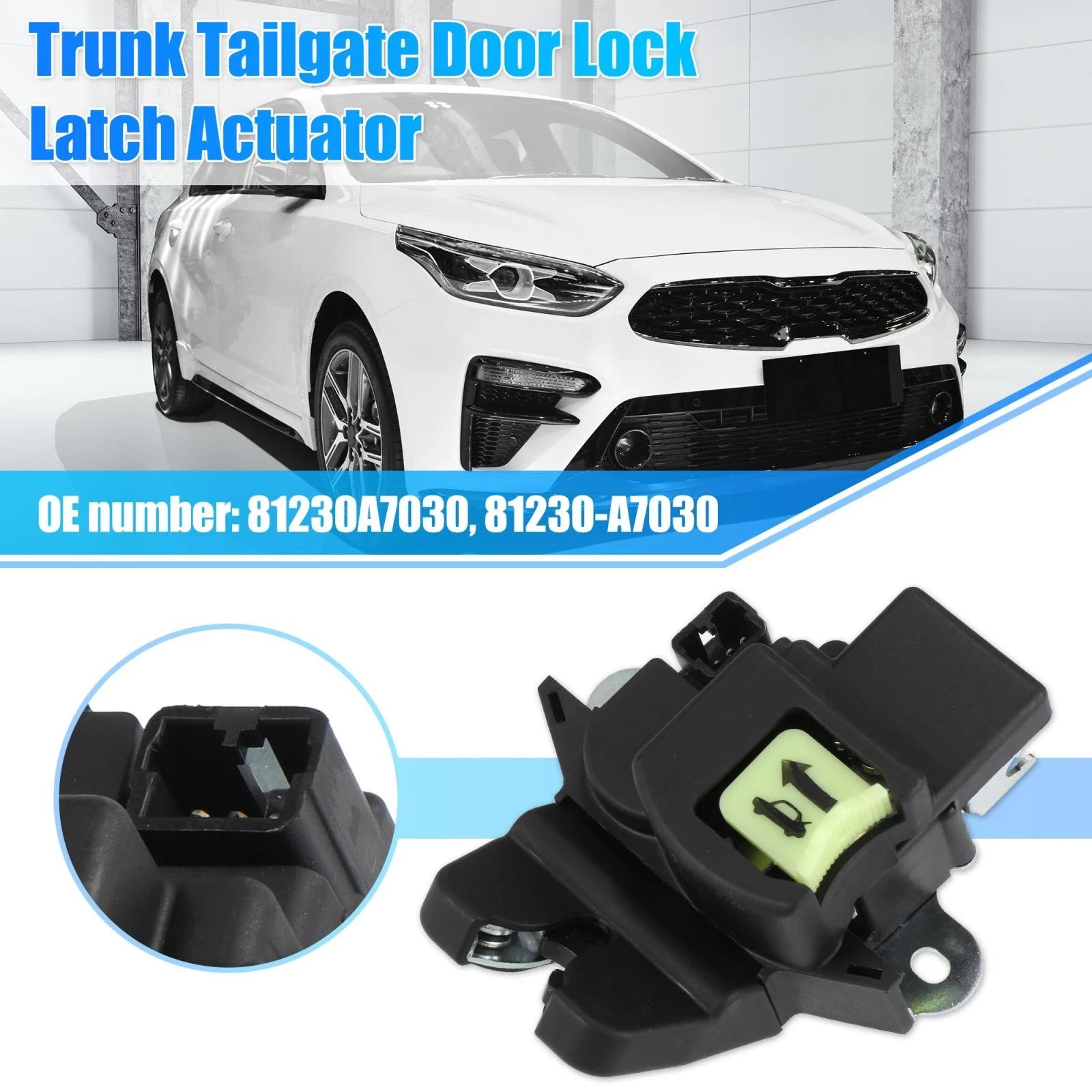 Trunk Latch Lock Actuator 81230-A7030 for Kia Forte Koup (2014–2020)