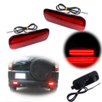 Set of 2 Red LED Rear Bumper Reflectors for Honda CR-V (2002–2004)