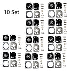 10x Carburetor Kit for ECHO SRM 2100 GT2150 (Zama RB-64 C1U-K47 C1U-K53)