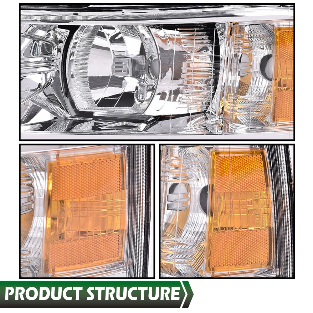 Headlight for Chevy Silverado 1500 2500HD 3500HD (2007–2014) Left Driver Side