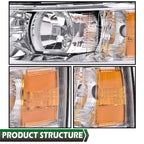 Headlight for Chevy Silverado 1500 2500HD 3500HD (2007–2014) Left Driver Side