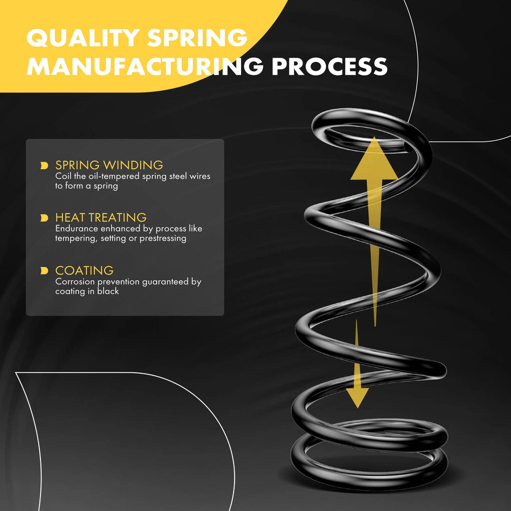 2X Front Coil Springs for GMC Envoy XL (2002–2006) Chevy Trailblazer EXT 4WD
