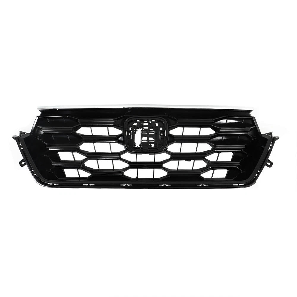 Front Upper Grille Assembly for Honda CR-V (2023–2024) Gloss Black Honeycomb