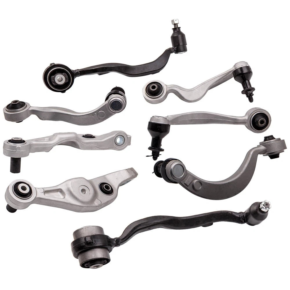 8 Pcs Control Arm for Lexus LS460 RWD (2009–2017) Black & Silver