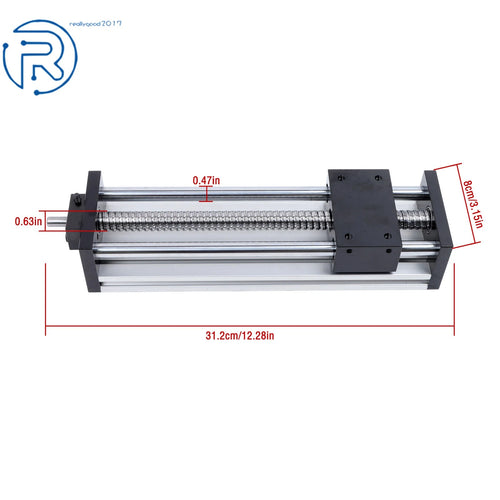 1 Pack Dual Sliding Table SFU1605 Ballscrew for Linear Motion (200mm)