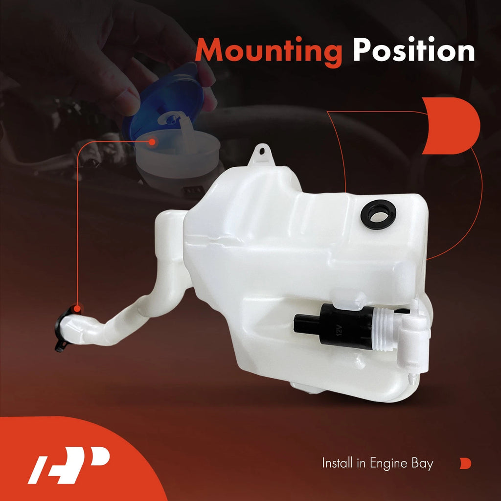 Windshield Washer Reservoir with Pump & Cap for Ford Explorer (2011-2015)