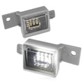 2X Nuvision White LED Waterproof License Plate Lights for Silverado/Sierra (2014–2024)