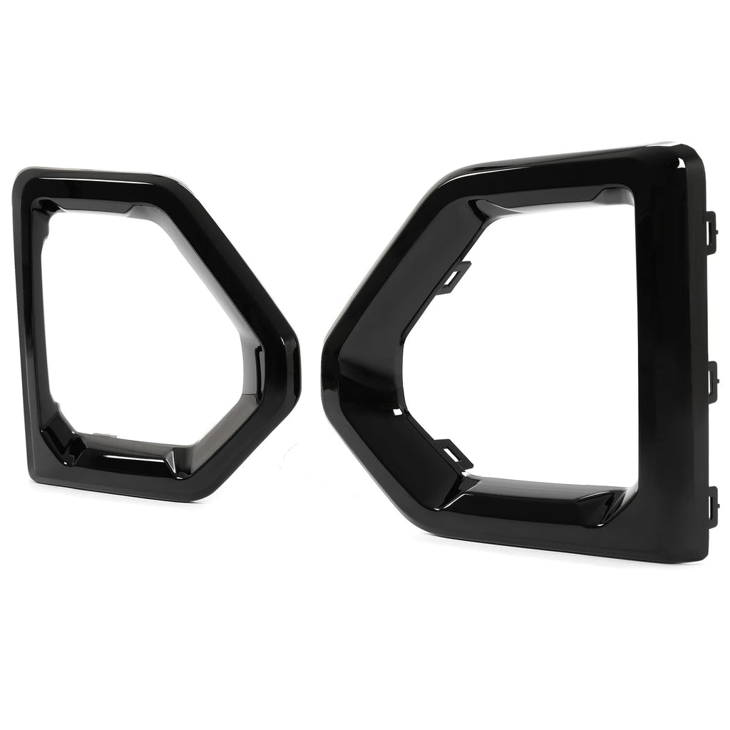 Pair Fog Light Bezel Covers for GMC Sierra 1500 Denali (2019-2022)