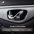 2X Rear Gray Interior Door Handle for Honda Odyssey (2005-2010)