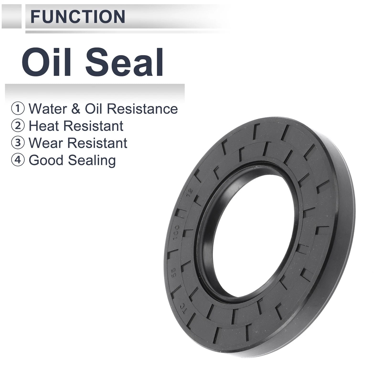 Set of 5 Oil Seal Rotary Shaft Seal for Various Models (55x100x12mm)