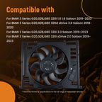 600W Fan Assembly for BMW 3 Series G20 G21 320i 320d M340i (2018–2023)