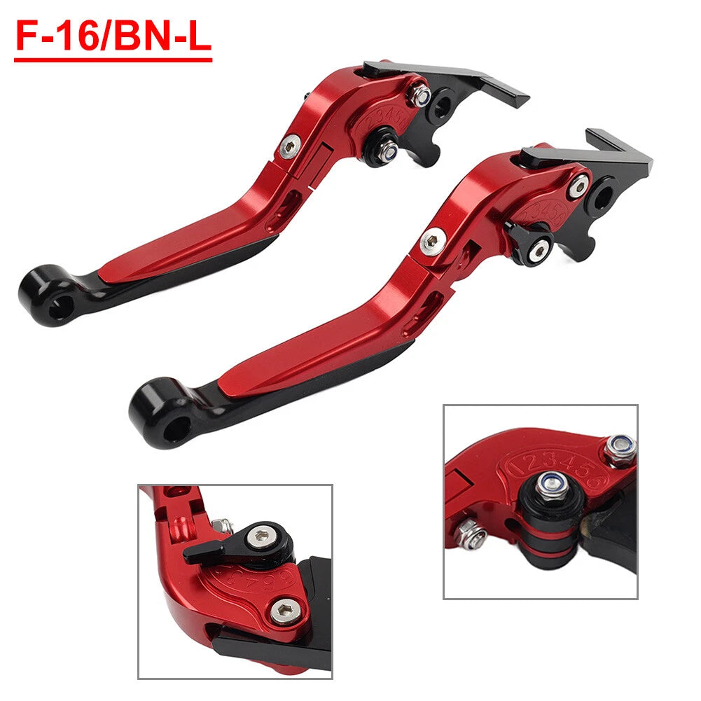 CNC Extendable Brake Clutch Levers for Benelli TRK502/X BN302S (2015–2019) Red