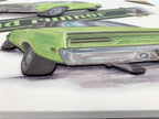 Custom Wood Sign Script Emblem for 1970 Plymouth Road Runner (1970–1970)