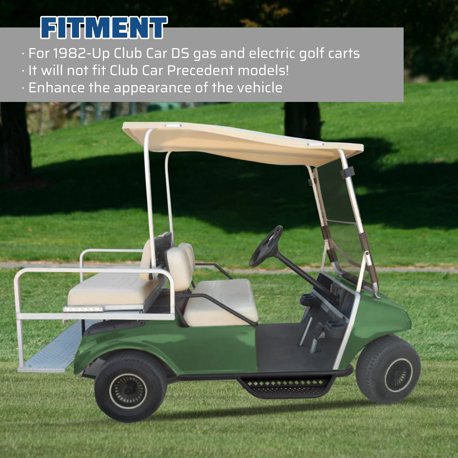 Running Boards Nerf Bars for Club Car DS (2004–2008)