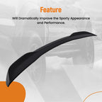 Black ABS Trunk Spoiler for Honda Civic Sedan (2022–2024)