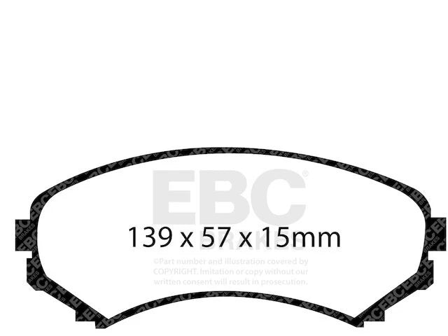 Front Brake Pad Set for Mazda MPV (1992–1993) VN725ZW