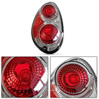 2X Chrome Tail Lights Brake Lamps for Chrysler PT Cruiser (2001–2005)