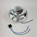 7" Faceted Composite Headlamp Light Unit H4 for Harley (V-Twin 33-0206)