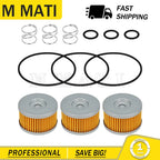 Set of 3 Oil Filter Springs & O-Rings for Suzuki LS650 LS650F LS650P (1986–2004)