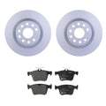 Set of 4 Hella Low-Met Disc Brake Pads for Audi Q3 TT Quattro, VW Jetta, Tiguan