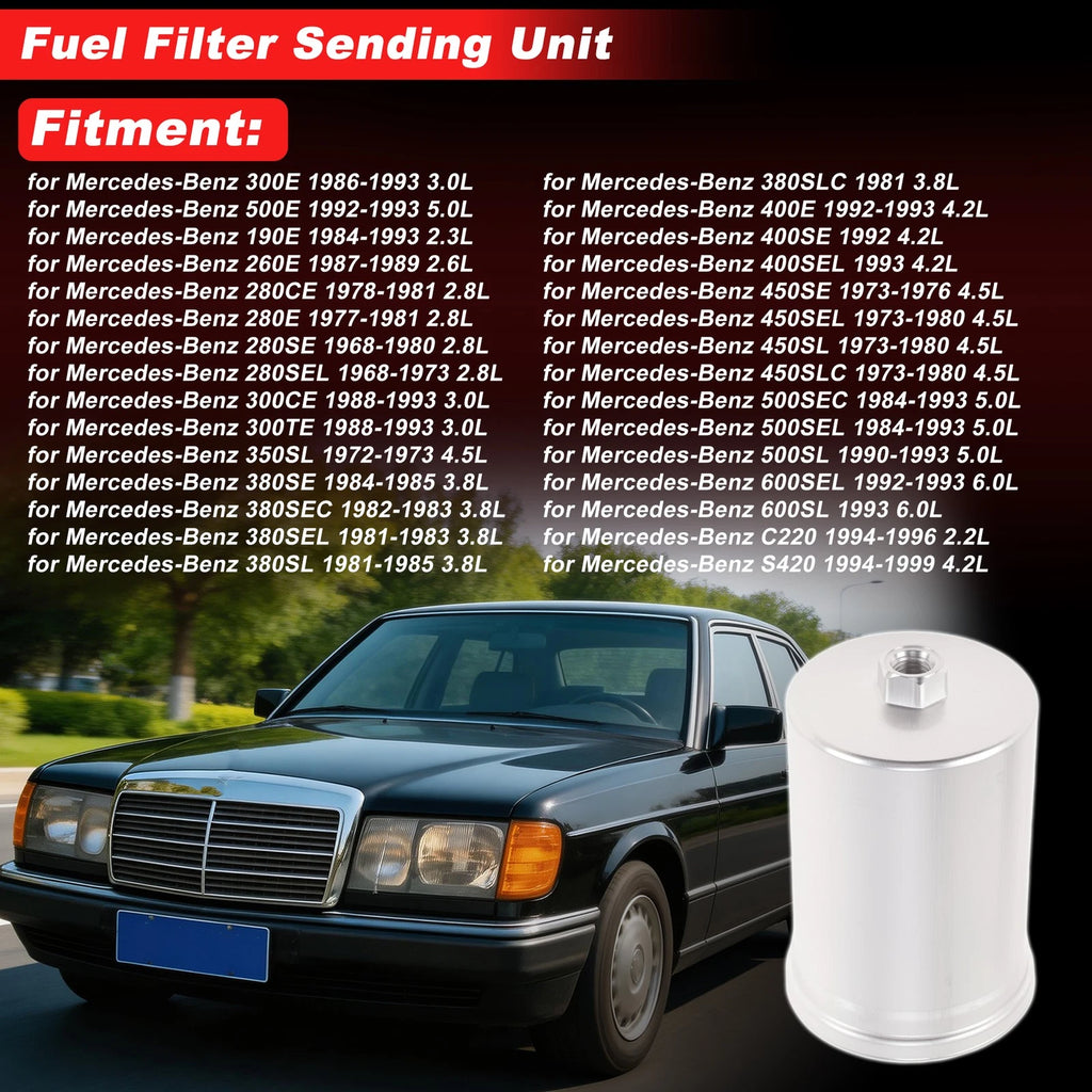 Chassis Pipeline Fuel Filter Assembly for Mercedes-Benz 300E (1986–1993) WK8303
