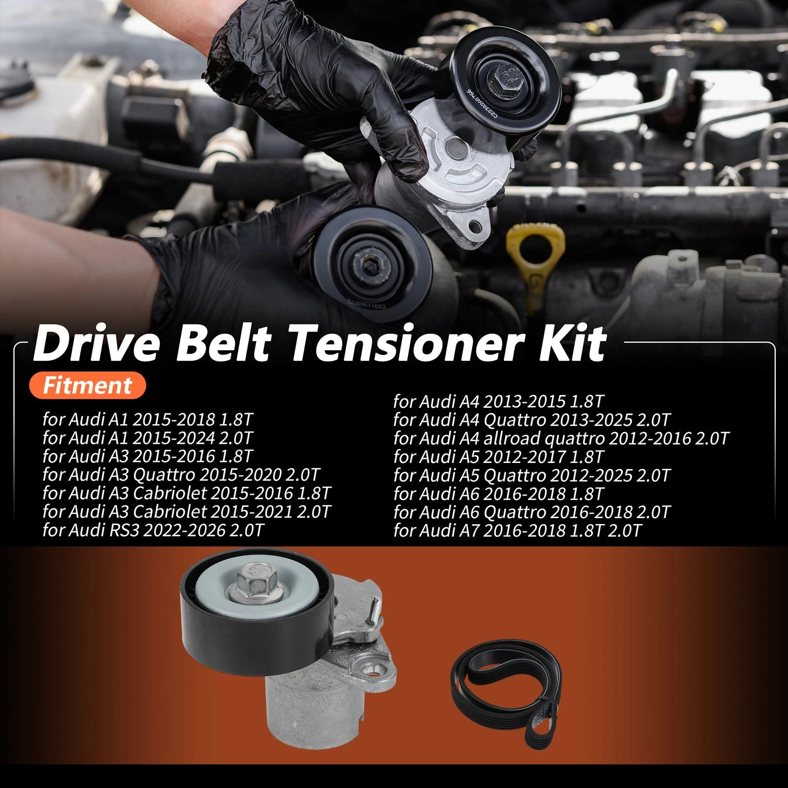 Set of 1 Drive Belt Tensioner Kit for Audi A1 (2015–2018) No. 06L903133D