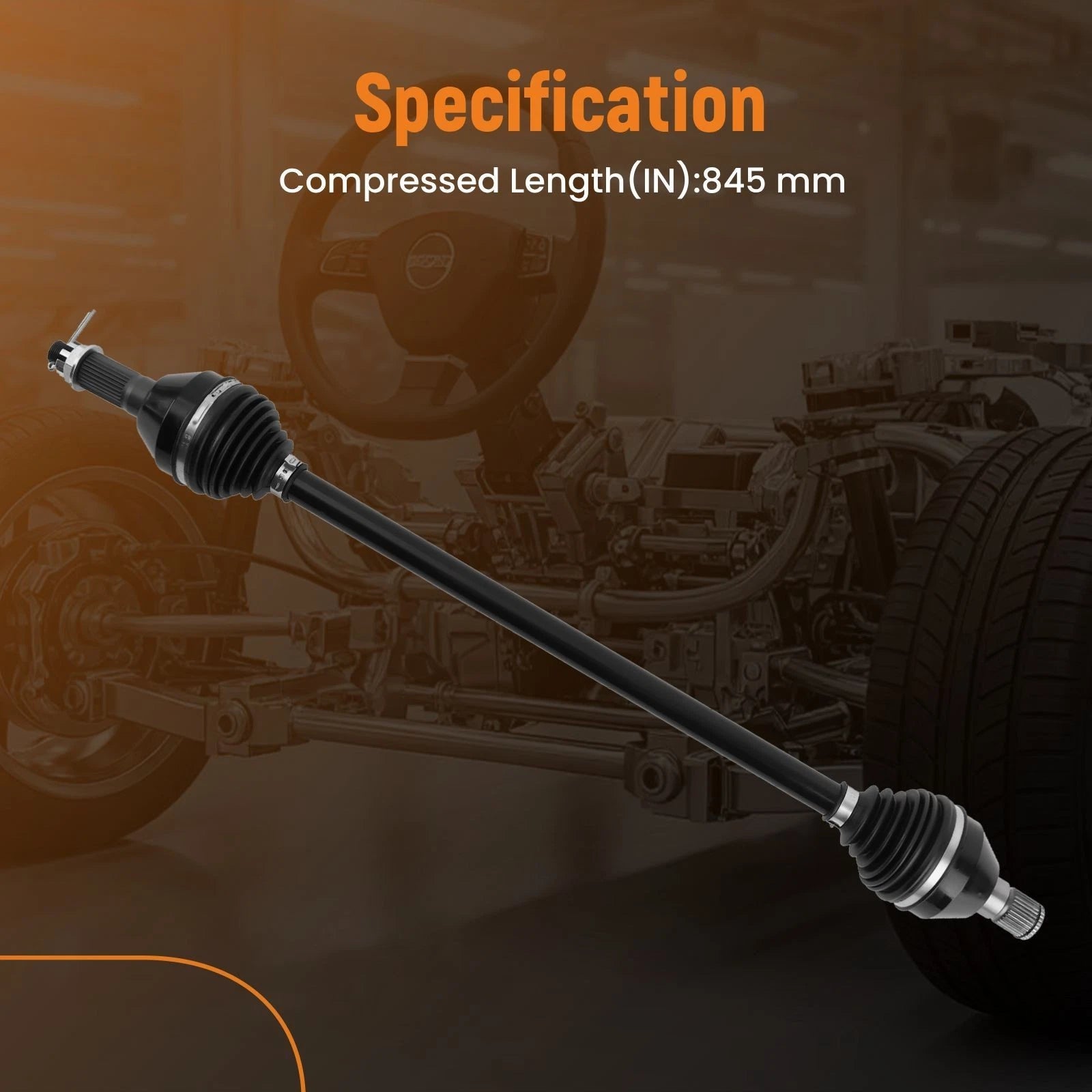 Rear Left/Right CV Axle for Can-Am Maverick X3 Turbo (2017–2023)