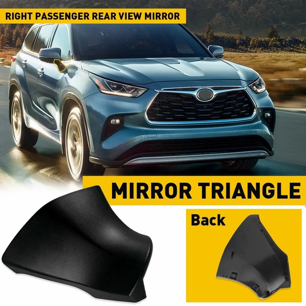 Right Side Rearview Mirror Triangle Base Cover for Toyota Highlander (2020–2022)