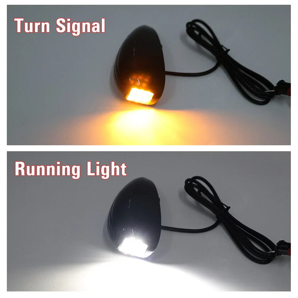 Front Turn Signal Light Black for Harley Road Glide FLTRX FLTRU FLTRK (2015-2024)