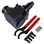 Driven Tool Holder for CNC Lathe (BMT65-90°-72-ER40)