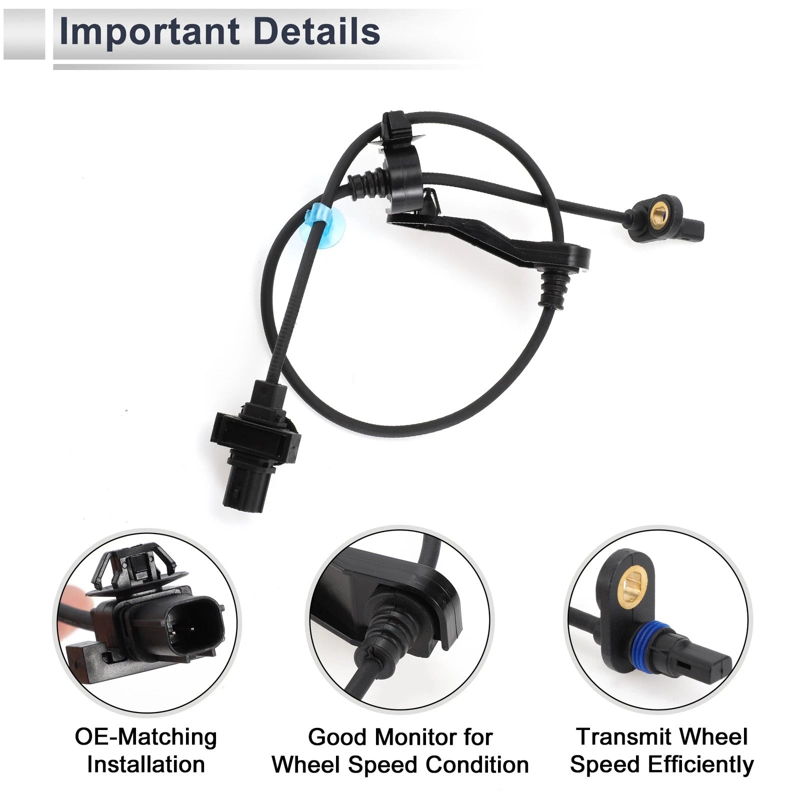 ABS Wheel Speed Sensor No. 57470SNEA51 for Honda Civic (2009–2011) Rear Right