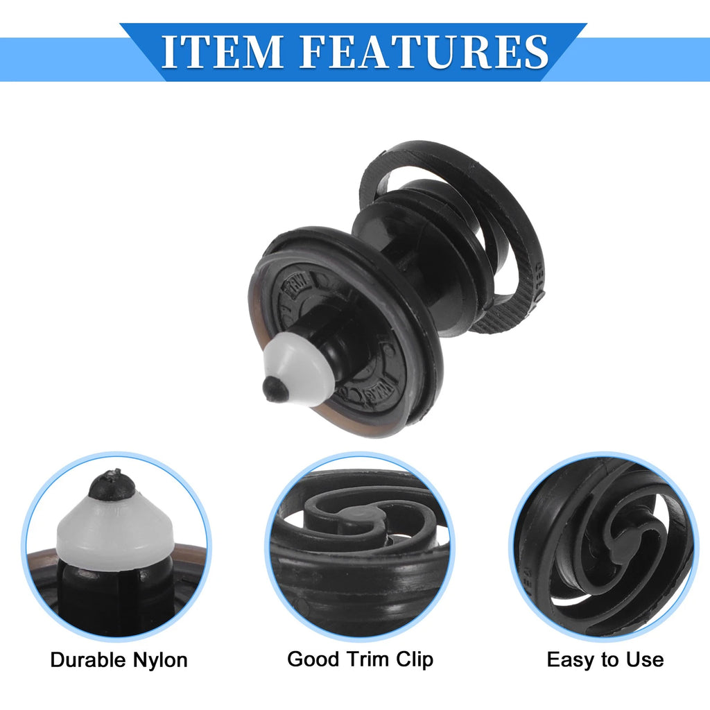 5 Pcs Door Panel Trim Retainer Clips for Audi A5 Quattro (2008–2023) Nylon Black