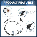 ABS Wheel Speed Sensor No. 7T4Z2C191B for Ford Edge (2007–2014) AWD Rear Left