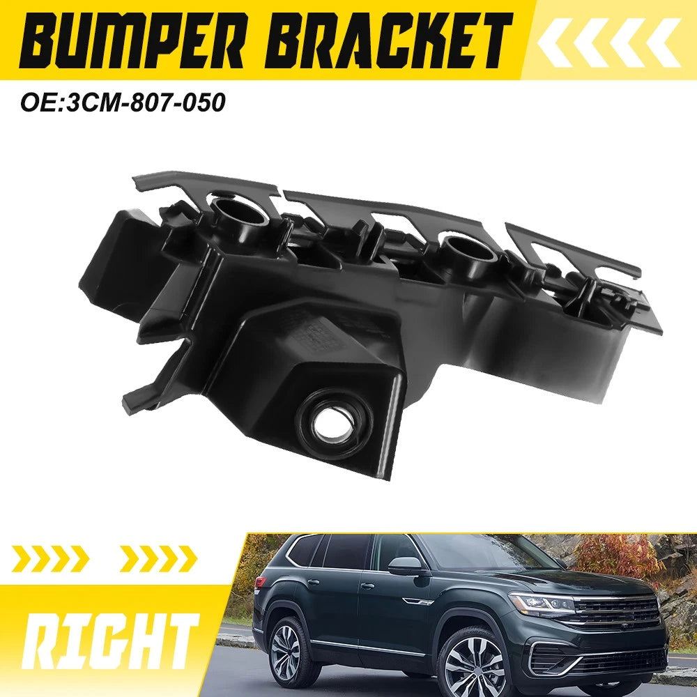 Right Front Bumper Bracket for Volkswagen Atlas (2021–2023) Black