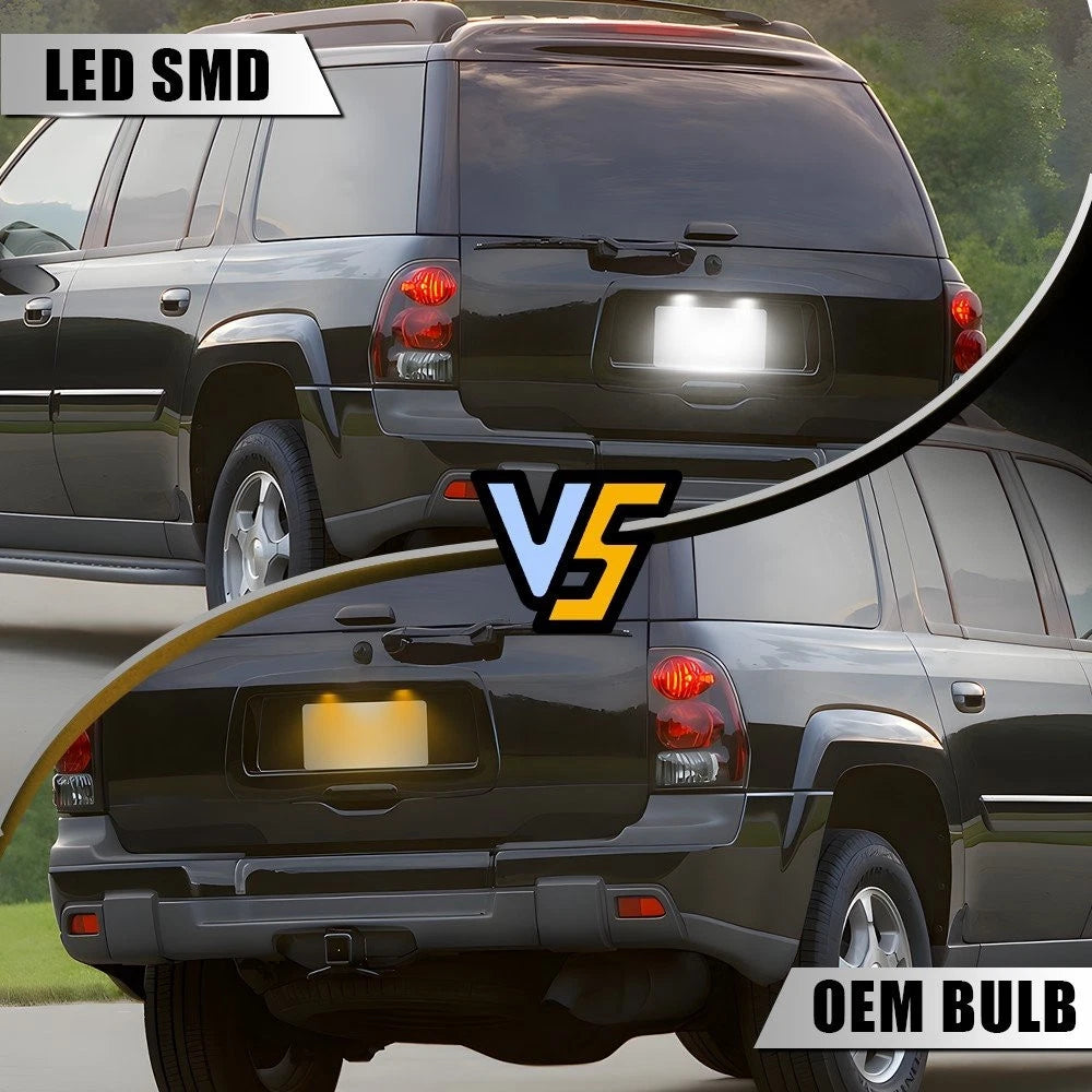 2X LED License Plate Lights for Chevy Trailblazer (2002–2009)
