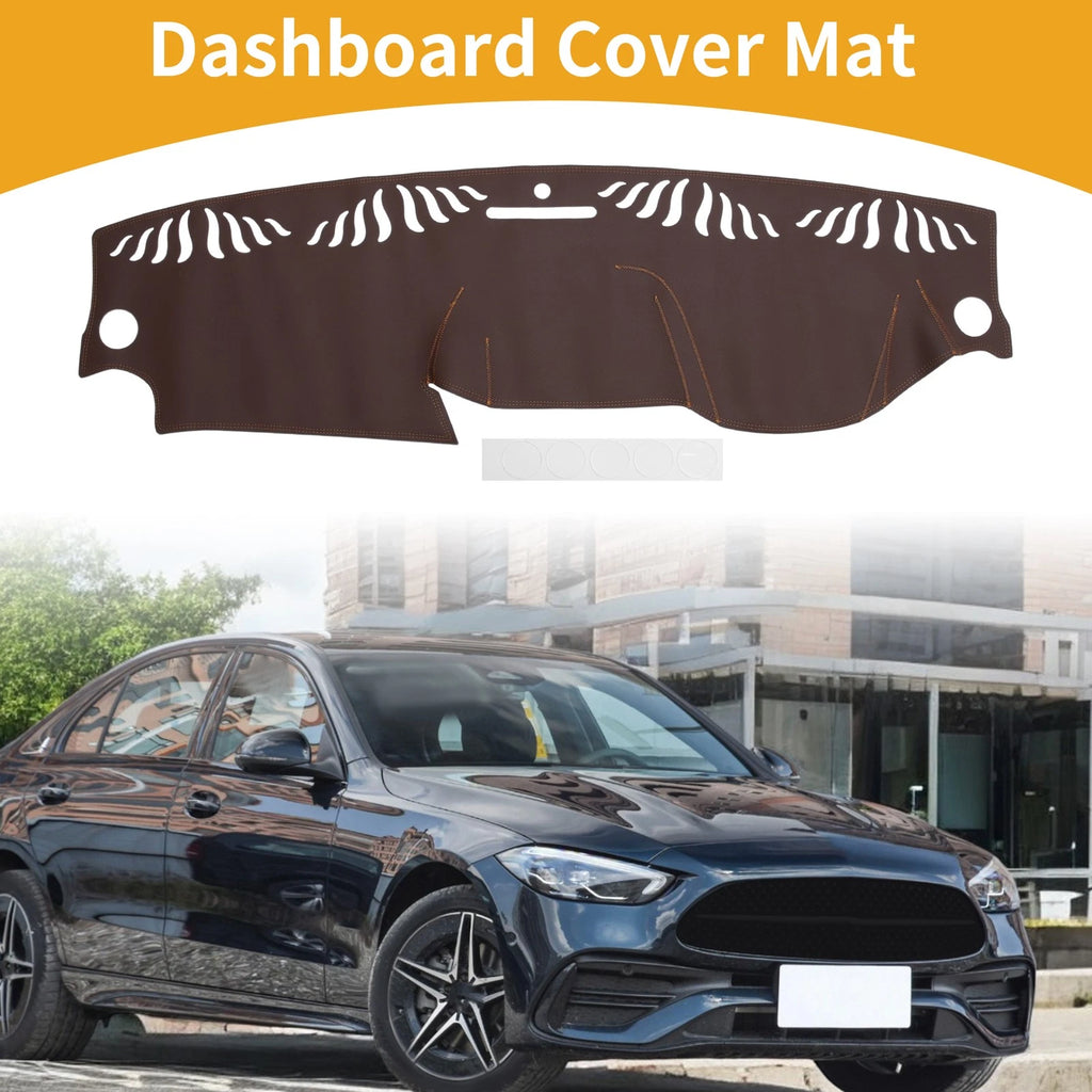 Dashboard Cover for Mercedes-Benz C-Class (2011–2013) Dash Mat Carpet Brown