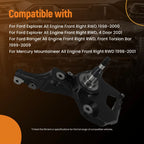 Front Passenger Side Steering Knuckle for Ford Ranger (1999–2009) Steel