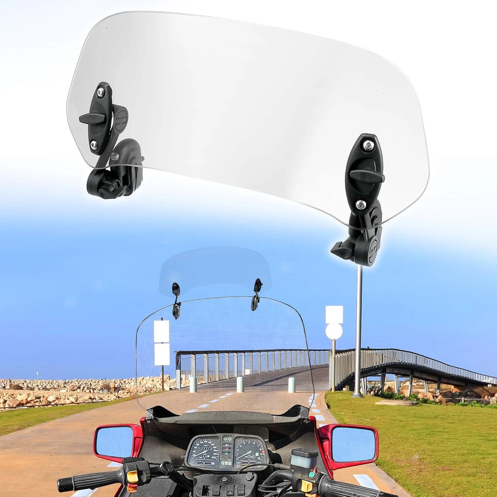 Motorcycle Windshield Extension Spoiler Wind Deflector for