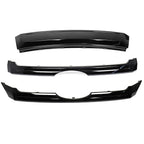 Front Upper Grille Replacement for Ford Edge (2011-2014) Black Plastic