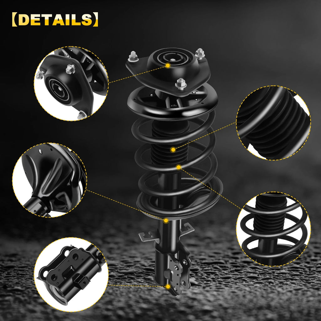 Set of 2 Complete Struts for Kia Spectra (2004–2009)