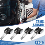 Set of 4 Tire Pressure Monitoring System Sensors for Mercedes-Benz (A0009052102)
