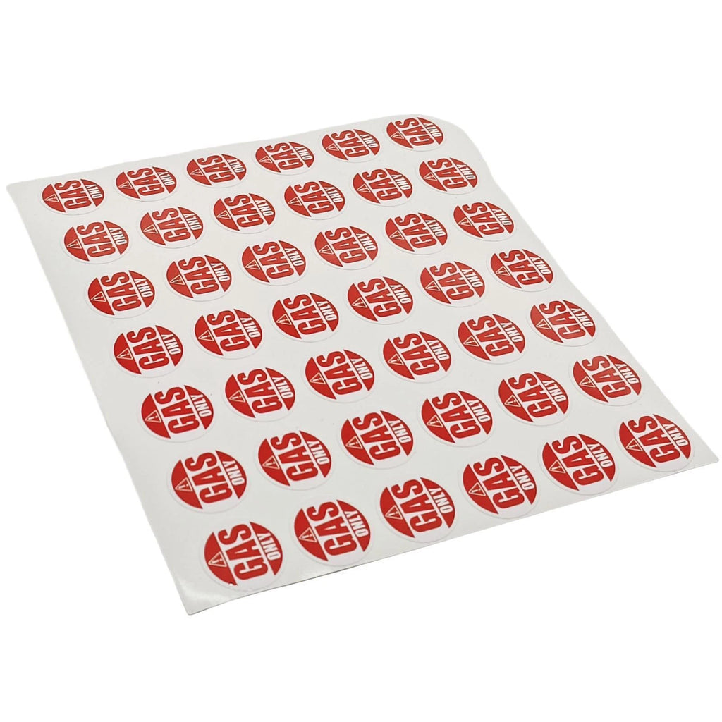 1" Round Stickers for Gas-Operated Generators (Identifying)