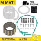 Clutch Friction Plates Kit & Oil Filter for Yamaha YZF-R6 R6S FZ6 (2003–2009)