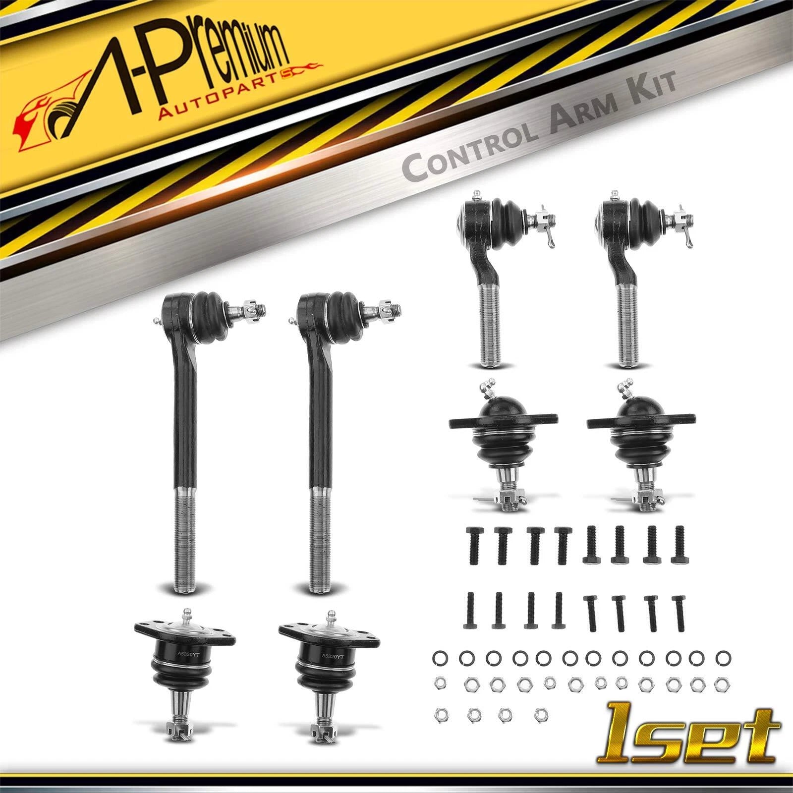8X Front Inner Outer Tie Rod End Ball Joint for Chevy Blazer (1995–2005)